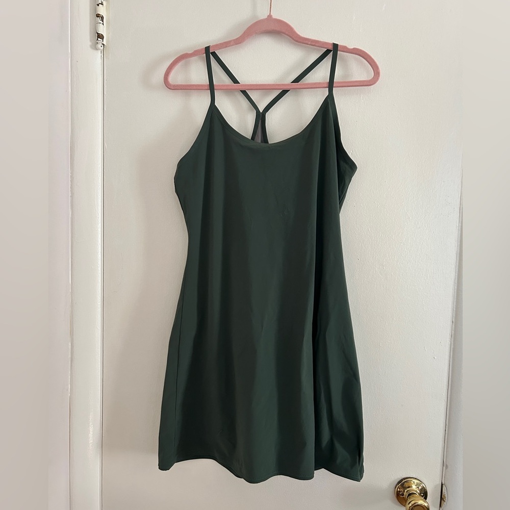 Outdoor Voices Forest Green workout dress